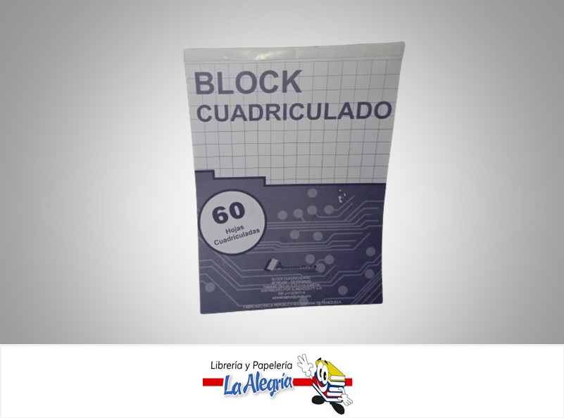 BLOCK NOTA CUADRICULADO 28X21CM MARCA ALINEADOS PT